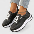 Dam Sneakers – Dragkedja – Snörning – Platåsula – bild 3
