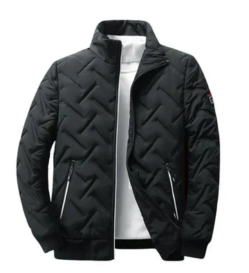 Herr outdoorjacka – Quiltad design – Dragkedjefickor – Regular fit