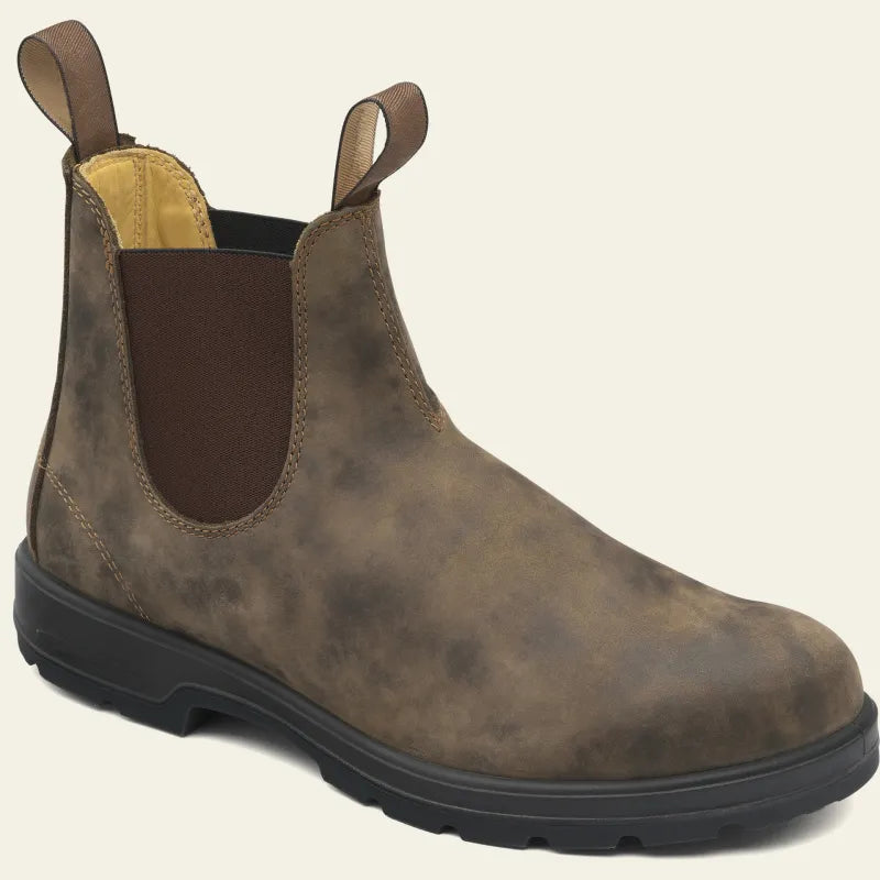 Herr Chelsea Boots – Läder – Resårsidor – Grov Gummisula – bild 3