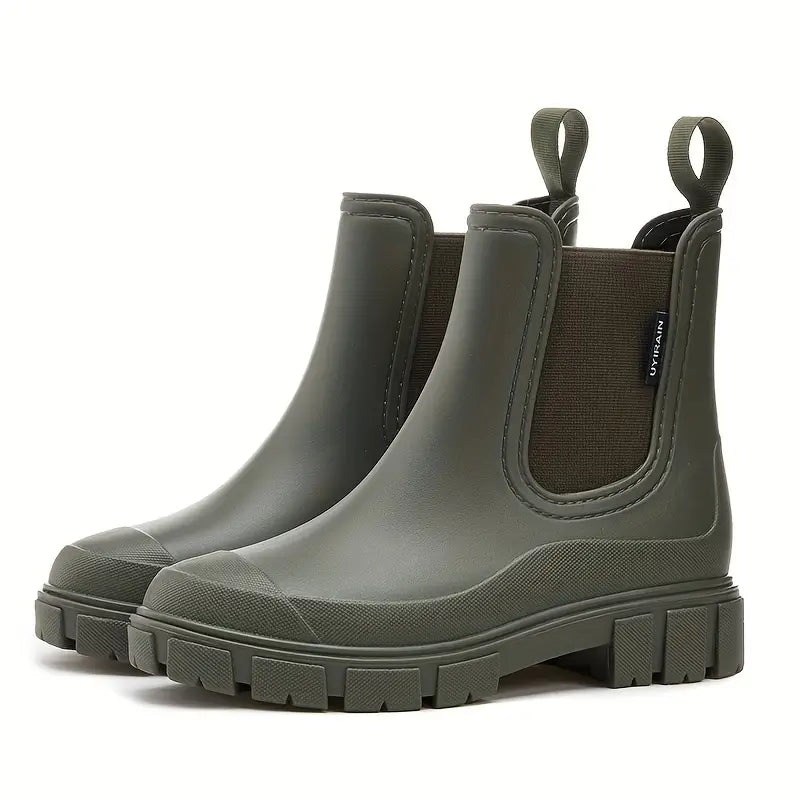 Dam Regnstövlar – Vattentäta – Grov Sula – Resår i Sidan – bild 3