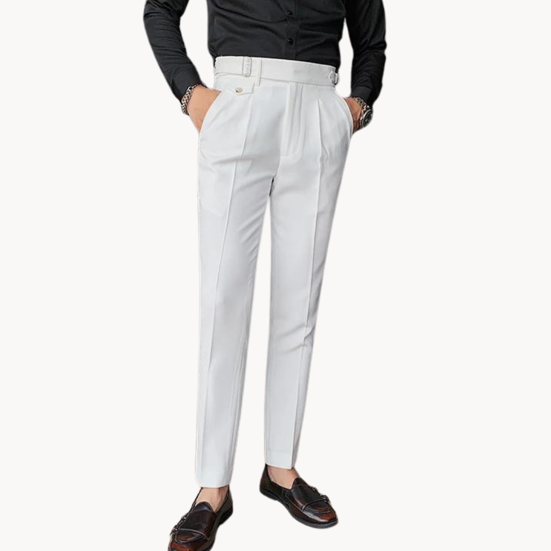 Herrbyxor – Slim fit – Hög midja – Formell och smart casual stil