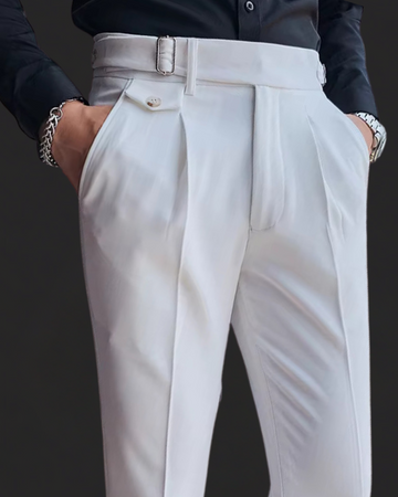Herrbyxor – Slim fit – Hög midja – Formell och smart casual stil