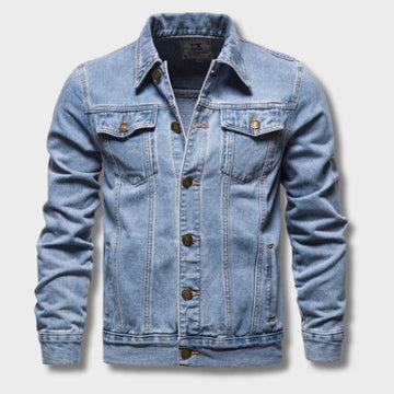 Herrdenimjacka – Knappstängning – Regular fit – Casual stil