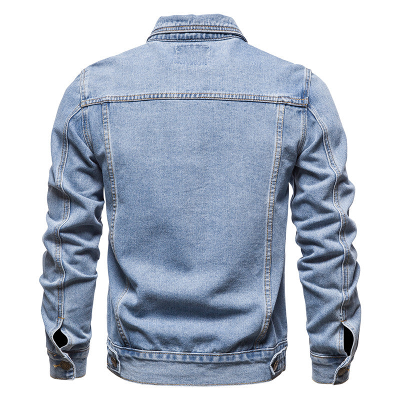 Herrdenimjacka – Knappstängning – Regular fit – Casual stil