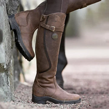 Damstövlar – Långa ridstövlar – Halkfri sula – Outdoorstil