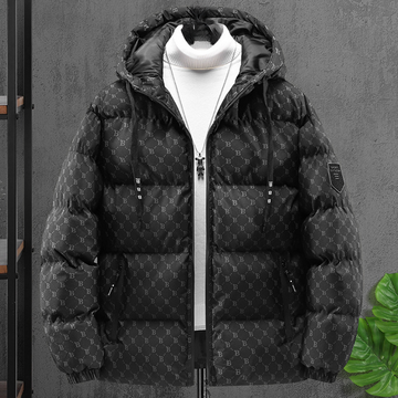 Herr vinterjacka – Dunjacka med huva – Regular fit – Casual streetwear