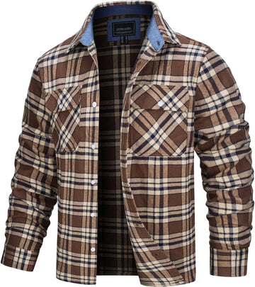 Herrskjorta i flanell – Knappstängning – Regular fit – Rutig design