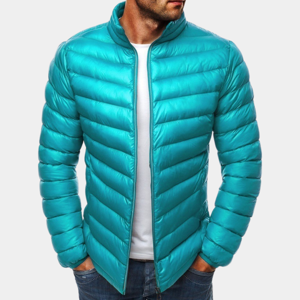 Herrjacka – Lätt pufferjacka – Slim fit – Vadderad design
