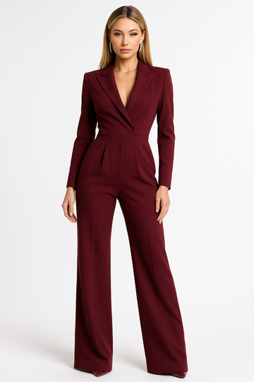 Dam Jumpsuit – Kavajkrage – Figurnära Passform – Vida Ben
