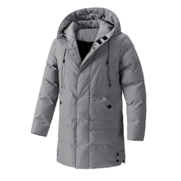 Herrparka – Vadderat foder – Justerbar huva – Frontfickor