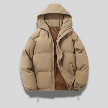 Herr dunjacka – Fodrad vinterjacka – Huva – Lätt design