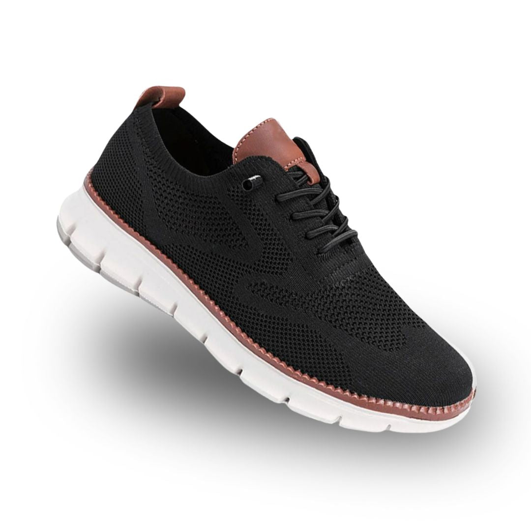 Herr Sneakers – Stickad Ovandel – Snörning – Vardaglig Passform