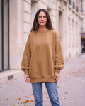 Dam Oversized Sweatshirt – Rund Hals – Lång Modell – Höst – bild 7