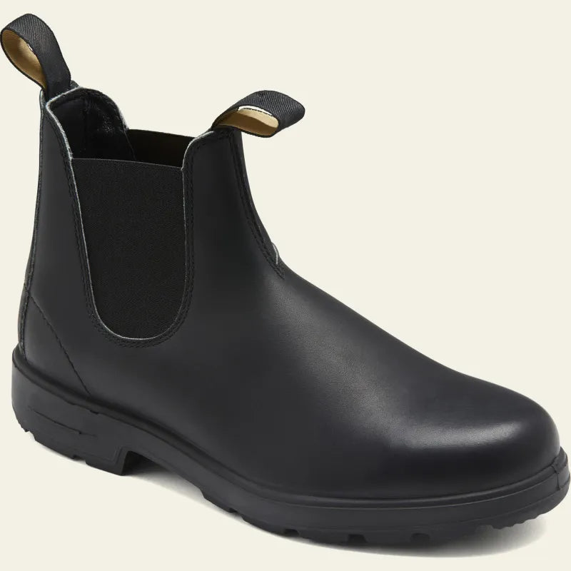Herr Chelsea Boots – Läder – Resårsidor – Grov Gummisula – bild 1