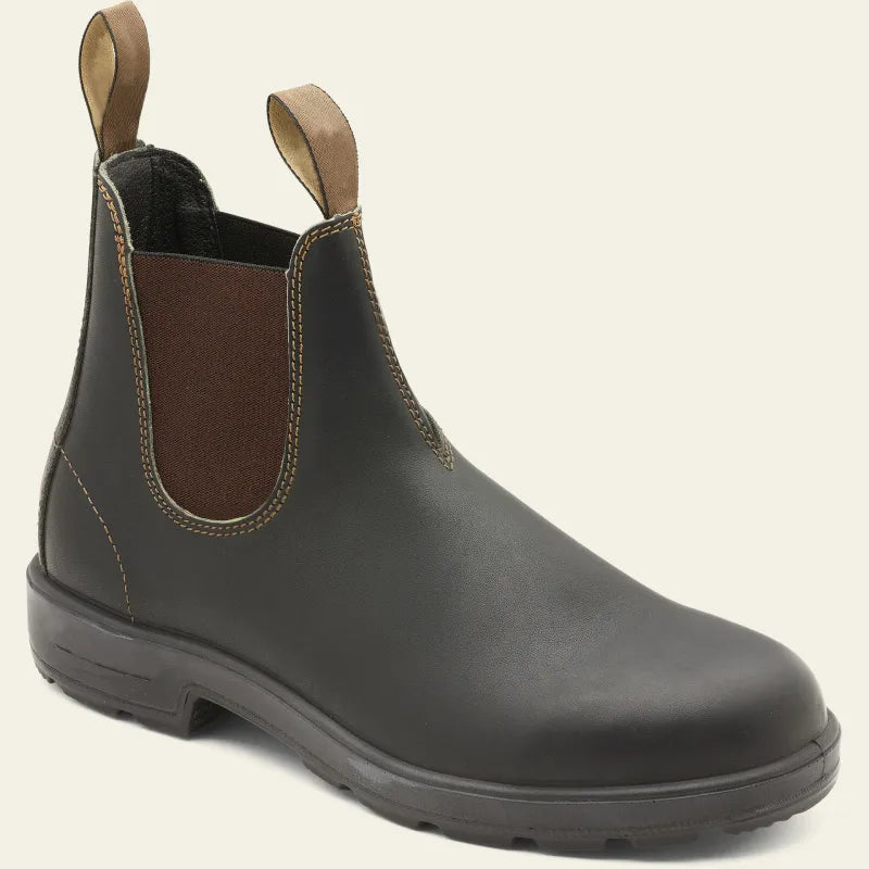 Herr Chelsea Boots – Läder – Resårsidor – Grov Gummisula – bild 1