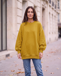 Dam Oversized Sweatshirt – Rund Hals – Lång Modell – Höst – bild 8
