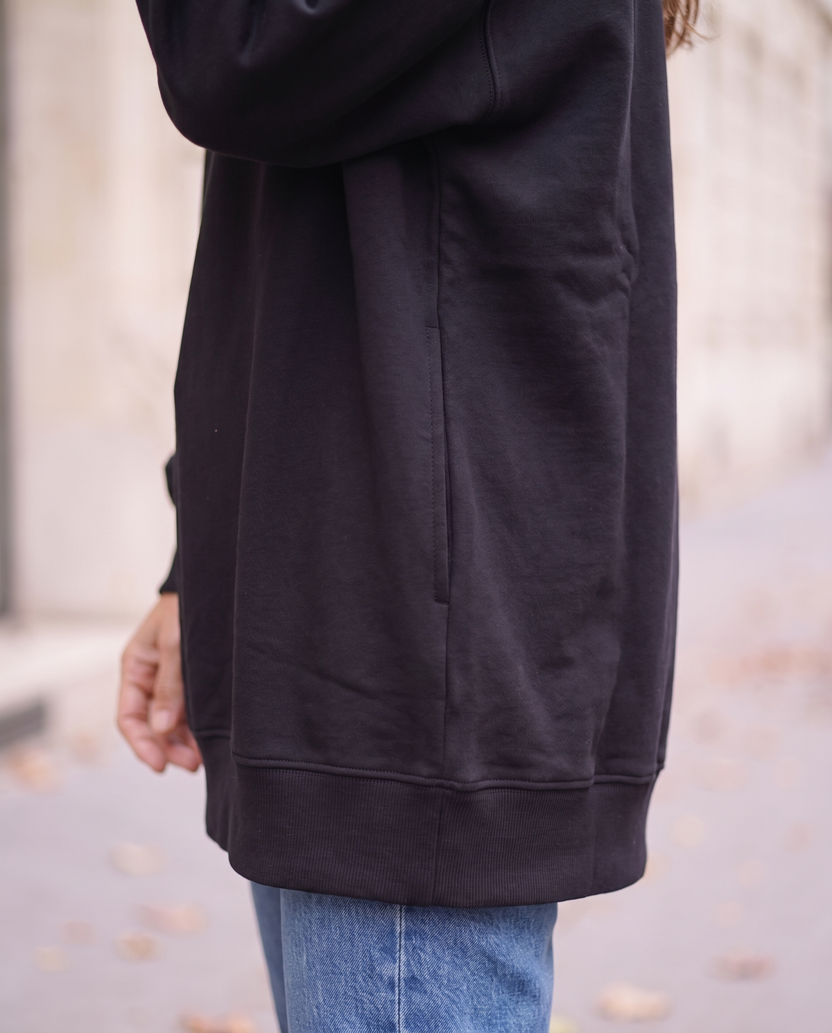 Dam Oversized Sweatshirt – Rund Hals – Lång Modell – Höst – bild 3