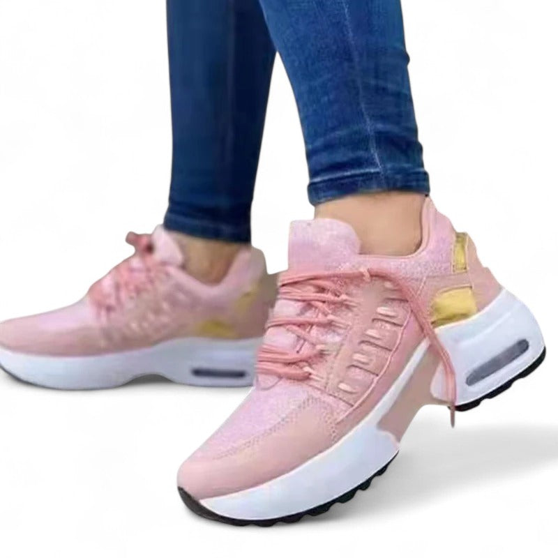 Dam Sneakers – Synlig Luftkudde – Snörning – Vardagsskor